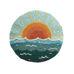 Round Sun + Seascape Hook Pillow