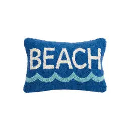 Beach Hooked Pillow