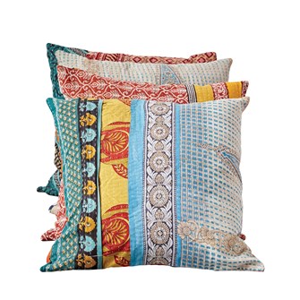 Vintage Kantha Pillow