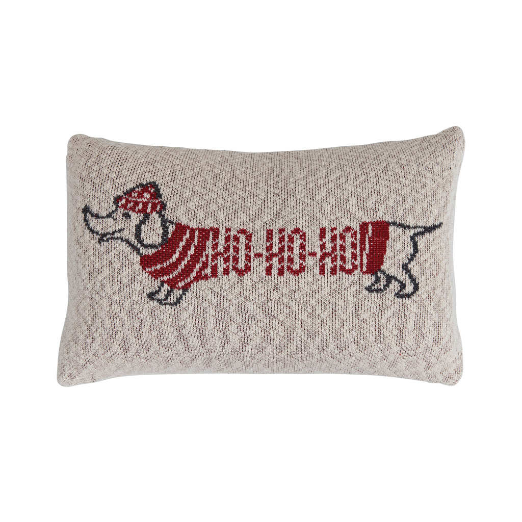 Dachshund Holiday Pillow