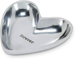 Silver Heart Dish "Forever"