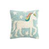 Unicorn hand-hooked Pillow