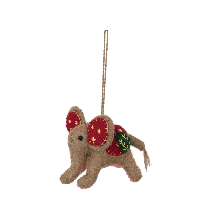 Elephant Ornament in Felt