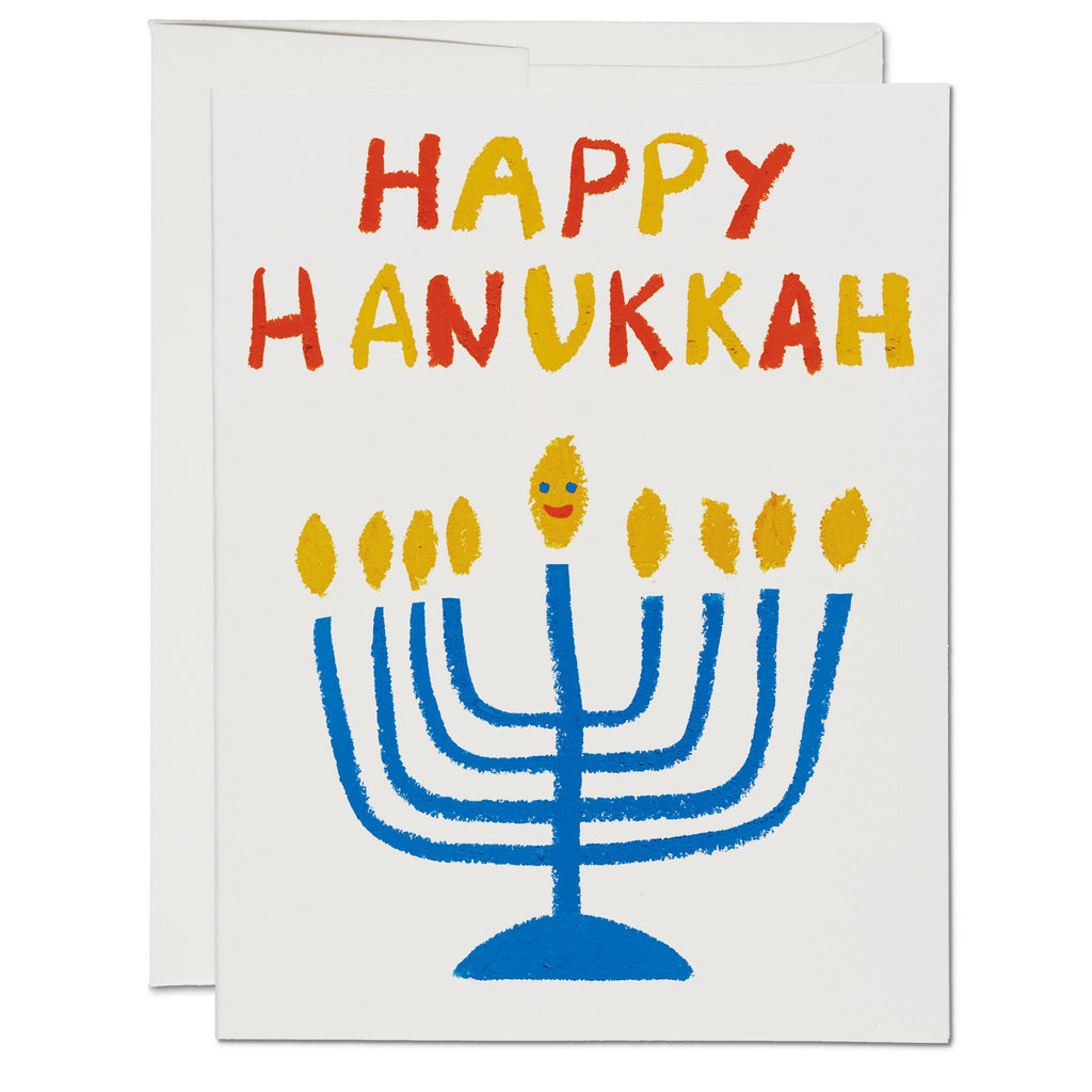 Menorah Hanukkah holiday greeting