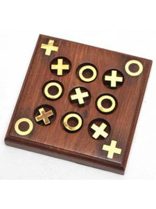Wood Tic Tac Toe Game
