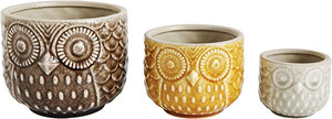 Owl Stoneware Bowl