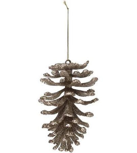 Pine Cone Ornament with Glitter