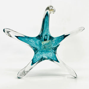 Hand-Blown Glass Starfish